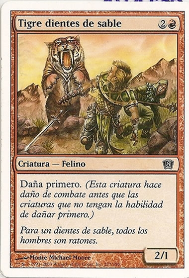 Magic octava edición tigre dientes de sable 217/350 español